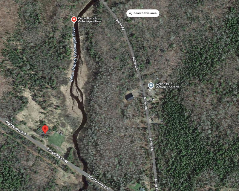Rustic Riverside Inn - Current Aerial Map